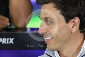 World © Octane Photographic Ltd. F1 British GP FIA Personnel Press Conference, Silverstone, UK. Friday 8th July 2016. Toto Wolff – Mercedes AMG Petronas Chief Executive. Digital Ref : 1624LB1D2604