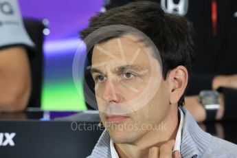 World © Octane Photographic Ltd. F1 British GP FIA Personnel Press Conference, Silverstone, UK. Friday 8th July 2016. Toto Wolff – Mercedes AMG Petronas Chief Executive. Digital Ref : 1624LB1D2611