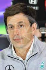 World © Octane Photographic Ltd. F1 British GP FIA Personnel Press Conference, Silverstone, UK. Friday 8th July 2016. Toto Wolff – Mercedes AMG Petronas Chief Executive. Digital Ref : 1624LB1D2646