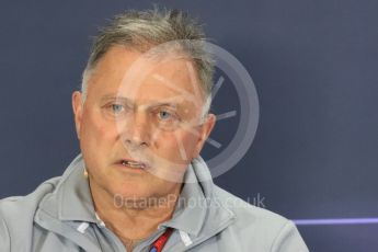 World © Octane Photographic Ltd. F1 British GP FIA Personnel Press Conference, Silverstone, UK. Friday 8th July 2016. Dave Ryan – Manor Racing Racing Director. Digital Ref : 1624LB1D2738