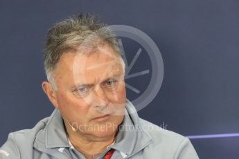 World © Octane Photographic Ltd. F1 British GP FIA Personnel Press Conference, Silverstone, UK. Friday 8th July 2016. Dave Ryan – Manor Racing Racing Director. Digital Ref : 1624LB1D2779