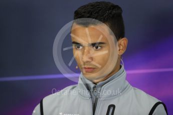 World © Octane Photographic Ltd. F1 British GP FIA Drivers’ Press Conference, Silverstone, UK. Thursday 7th July 2016. Manor Racing - Pascal Wehrlein. Digital Ref : 1617LB1D0139