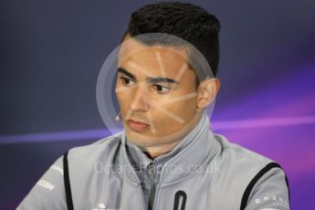 World © Octane Photographic Ltd. F1 British GP FIA Drivers’ Press Conference, Silverstone, UK. Thursday 7th July 2016. Manor Racing - Pascal Wehrlein. Digital Ref : 1617LB1D0158