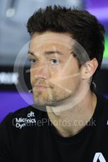 World © Octane Photographic Ltd. F1 British GP FIA Drivers’ Press Conference, Silverstone, UK. Thursday 7th July 2016. Renault Sport F1 Team – Jolyon Palmer. Digital Ref : 1617LB1D0176