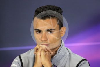 World © Octane Photographic Ltd. F1 British GP FIA Drivers’ Press Conference, Silverstone, UK. Thursday 7th July 2016. Manor Racing - Pascal Wehrlein. Digital Ref : 1617LB1D0259