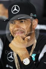 World © Octane Photographic Ltd. F1 British GP FIA Drivers’ Press Conference, Silverstone, UK. Thursday 7th July 2016. Mercedes AMG Petronas – Lewis Hamilton. Digital Ref : 1617LB1D0361