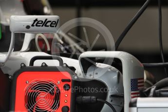 World © Octane Photographic Ltd. Haas F1 Team VF-16. Thursday 7th July 2016, F1 British GP Paddock, Silverstone, UK. Digital Ref : 1616LB1D0006