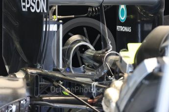 World © Octane Photographic Ltd. Mercedes AMG Petronas W07 Hybrid. Thursday 7th July 2016, F1 British GP Paddock, Silverstone, UK. Digital Ref : 1616LB1D0010