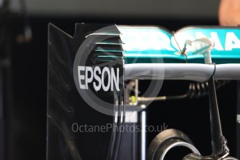 World © Octane Photographic Ltd. Mercedes AMG Petronas W07 Hybrid. Thursday 7th July 2016, F1 British GP Paddock, Silverstone, UK. Digital Ref : 1616LB1D0013