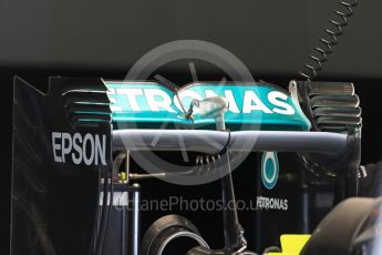 World © Octane Photographic Ltd. Mercedes AMG Petronas W07 Hybrid. Thursday 7th July 2016, F1 British GP Paddock, Silverstone, UK. Digital Ref : 1616LB1D0016
