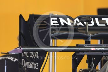 World © Octane Photographic Ltd. Renault Sport F1 Team RS16. Thursday 7th July 2016, F1 British GP Paddock, Silverstone, UK. Digital Ref : 1616LB1D0035