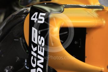 World © Octane Photographic Ltd. Renault Sport F1 Team RS16. Thursday 7th July 2016, F1 British GP Paddock, Silverstone, UK. Digital Ref : 1616LB1D0038