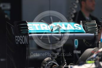 World © Octane Photographic Ltd. Mercedes AMG Petronas W07 Hybrid. Thursday 7th July 2016, F1 British GP Paddock, Silverstone, UK. Digital Ref : 1616LB1D9903