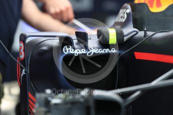 World © Octane Photographic Ltd. Red Bull Racing RB12. Thursday 7th July 2016, F1 British GP Paddock, Silverstone, UK. Digital Ref : 1616LB1D9948