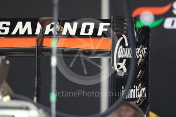 World © Octane Photographic Ltd. Sahara Force India VJM09. Thursday 7th July 2016, F1 British GP Paddock, Silverstone, UK. Digital Ref : 1616LB1D9955