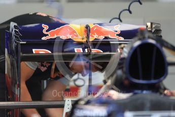 World © Octane Photographic Ltd. Scuderia Toro Rosso STR11. Thursday 7th July 2016, F1 British GP Paddock, Silverstone, UK. Digital Ref : 1616LB1D9986