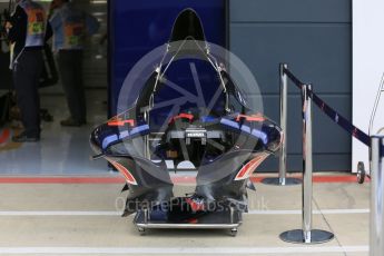 World © Octane Photographic Ltd. Scuderia Toro Rosso STR11. Thursday 7th July 2016, F1 British GP Paddock, Silverstone, UK. Digital Ref : 1616LB5D5276
