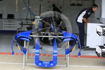 World © Octane Photographic Ltd. Sauber F1 Team C35. Thursday 7th July 2016, F1 British GP Paddock, Silverstone, UK. Digital Ref : 1616LB5D5294