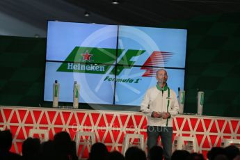 World © Octane Photographic Ltd. F1 Canadian GP – Gianluca Di Tondo at the conference to announce F1 partnership with Heineken, Circuit Gilles Villeneuve, Montreal, Canada. Friday 10th June 2016. Digital Ref :1583LB1D9387