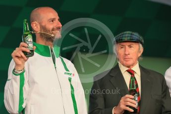 World © Octane Photographic Ltd. F1 Canadian GP – Gianluca Di Tondo and Sir Jackie Stewart at the conference to announce F1 partnership with Heineken, Circuit Gilles Villeneuve, Montreal, Canada. Friday 10th June 2016. Digital Ref :1583LB1D9465