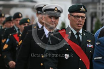 World © Octane Photographic Ltd. Royal Canadian Army (RENS). Sunday 12th June 2016, F1 Canadian GP Drivers’ parade, Circuit Gilles Villeneuve, Montreal, Canada. Digital Ref :1591LB1D2898