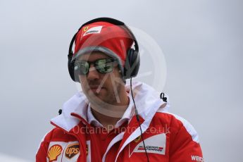 World © Octane Photographic Ltd. Scuderia Ferrari – Sebastian Vettel. Sunday 12th June 2016, F1 Canadian GP Drivers’ parade, Circuit Gilles Villeneuve, Montreal, Canada. Digital Ref :1591LB1D3002