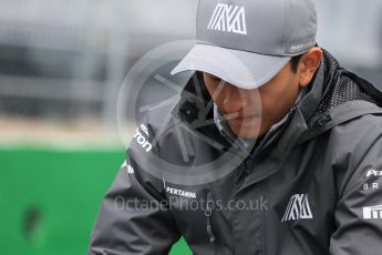 World © Octane Photographic Ltd. Manor Racing - Rio Haryanto. Sunday 12th June 2016, F1 Canadian GP Drivers’ parade, Circuit Gilles Villeneuve, Montreal, Canada. Digital Ref :1591LB1D3051