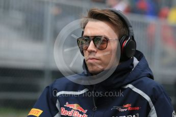 World © Octane Photographic Ltd. Scuderia Toro Rosso – Daniil Kvyat. Sunday 12th June 2016, F1 Canadian GP Drivers’ parade, Circuit Gilles Villeneuve, Montreal, Canada. Digital Ref :1591LB1D3081