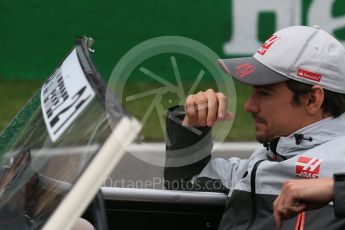 World © Octane Photographic Ltd. Haas F1 Team - Esteban Gutierrez. Sunday 12th June 2016, F1 Canadian GP Drivers’ parade, Circuit Gilles Villeneuve, Montreal, Canada. Digital Ref :1591LB1D3110