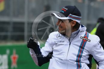 World © Octane Photographic Ltd. Williams Martini Racing, Williams Mercedes – Felipe Massa. Sunday 12th June 2016, F1 Canadian GP Drivers’ parade, Circuit Gilles Villeneuve, Montreal, Canada. Digital Ref :1591LB1D3147