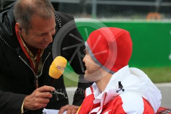 World © Octane Photographic Ltd. Scuderia Ferrari – Sebastian Vettel. Sunday 12th June 2016, F1 Canadian GP Drivers’ parade, Circuit Gilles Villeneuve, Montreal, Canada. Digital Ref :1591LB1D3173