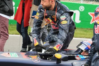 World © Octane Photographic Ltd. Red Bull Racing RB12 – Max Verstappen. Sunday 12th June 2016, F1 Canadian GP Parc Ferme, Circuit Gilles Villeneuve, Montreal, Canada. Digital Ref :1591LB1D3276