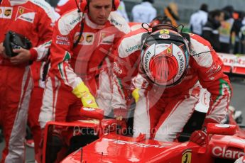World © Octane Photographic Ltd. Scuderia Ferrari SF16-H – Kimi Raikkonen. Sunday 12th June 2016, F1 Canadian GP Parc Ferme, Circuit Gilles Villeneuve, Montreal, Canada. Digital Ref :1591LB1D3302