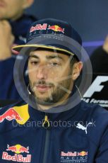 World © Octane Photographic Ltd. F1 Canadian GP FIA Drivers’ Press Conference, Circuit Gilles Villeneuve, Montreal, Canada. Thursday 9th June 2016. Red Bull Racing – Daniel Ricciardo. Digital Ref :1582LB1D8698