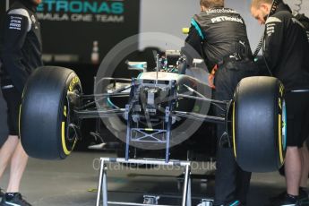 World © Octane Photographic Ltd. Mercedes AMG Petronas W07 Hybrid – Nico Rosberg. Thursday 9th June 2016, F1 Canadian GP Pitlane, Circuit Gilles Villeneuve, Montreal, Canada. Digital Ref :1581LB1D9012