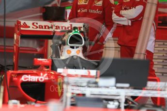 World © Octane Photographic Ltd. Scuderia Ferrari SF16-H rear wing. Thursday 9th June 2016, F1 Canadian GP Pitlane, Circuit Gilles Villeneuve, Montreal, Canada. Digital Ref :1581LB1D9042