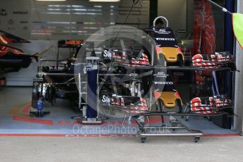 World © Octane Photographic Ltd. Scuderia Toro Rosso STR11 noses and front wings. Thursday 9th June 2016, F1 Canadian GP Pitlane, Circuit Gilles Villeneuve, Montreal, Canada. Digital Ref :1581LB1D9182