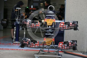 World © Octane Photographic Ltd. Scuderia Toro Rosso STR11 noses and front wings. Thursday 9th June 2016, F1 Canadian GP Pitlane, Circuit Gilles Villeneuve, Montreal, Canada. Digital Ref :1581LB1D9192