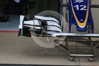 World © Octane Photographic Ltd. Sauber F1 Team C35 nose and front wing – Felipe Nasr. Thursday 9th June 2016, F1 Canadian GP Pitlane, Circuit Gilles Villeneuve, Montreal, Canada. Digital Ref :1581LB1D9240