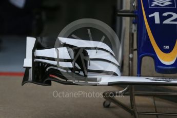 World © Octane Photographic Ltd. Sauber F1 Team C35 nose and front wing – Felipe Nasr. Thursday 9th June 2016, F1 Canadian GP Pitlane, Circuit Gilles Villeneuve, Montreal, Canada. Digital Ref :1581LB1D9242