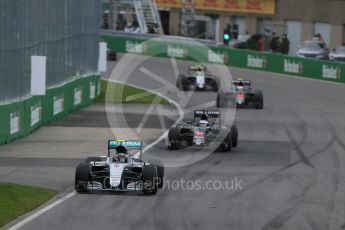 World © Octane Photographic Ltd. Mercedes AMG Petronas W07 Hybrid – Nico Rosberg. Sunday 12th June 2016, F1 Canadian GP Race, Circuit Gilles Villeneuve, Montreal, Canada. Digital Ref :1592LB1D3638