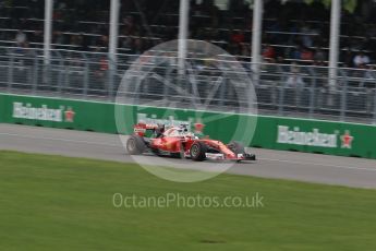 World © Octane Photographic Ltd. Scuderia Ferrari SF16-H – Sebastian Vettel. Sunday 12th June 2016, F1 Canadian GP Race, Circuit Gilles Villeneuve, Montreal, Canada. Digital Ref :1592LB1D3954