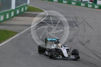 World © Octane Photographic Ltd. Mercedes AMG Petronas W07 Hybrid – Lewis Hamilton. Sunday 12th June 2016, F1 Canadian GP Race, Circuit Gilles Villeneuve, Montreal, Canada. Digital Ref :1592LB1D3986