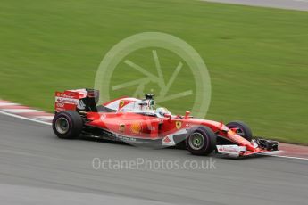 World © Octane Photographic Ltd. Scuderia Ferrari SF16-H – Sebastian Vettel and Williams Martini Racing, Williams Mercedes FW38 – Valtteri Bottas. Sunday 12th June 2016, F1 Canadian GP Race, Circuit Gilles Villeneuve, Montreal, Canada. Digital Ref :1592LB5D2176