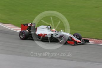 World © Octane Photographic Ltd. Haas F1 Team VF-16 - Esteban Gutierrez. Sunday 12th June 2016, F1 Canadian GP Race, Circuit Gilles Villeneuve, Montreal, Canada. Digital Ref :1592LB5D2272