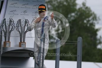 World © Octane Photographic Ltd. Williams Martini Racing, – Valtteri Bottas (3rd). Sunday 12th June 2016, F1 Canadian GP Podium, Circuit Gilles Villeneuve, Montreal, Canada. Digital Ref :1593LB1D4338