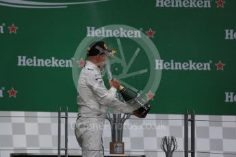 World © Octane Photographic Ltd. Williams Martini Racing, – Valtteri Bottas (3rd). Sunday 12th June 2016, F1 Canadian GP Podium, Circuit Gilles Villeneuve, Montreal, Canada. Digital Ref :1593LB1D4733