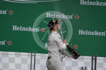World © Octane Photographic Ltd. Williams Martini Racing, – Valtteri Bottas (3rd). Sunday 12th June 2016, F1 Canadian GP Podium, Circuit Gilles Villeneuve, Montreal, Canada. Digital Ref :1593LB1D4743