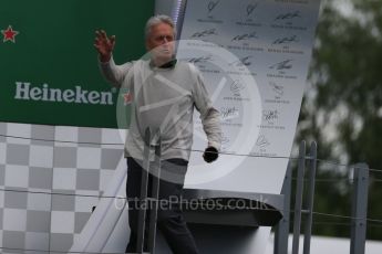 World © Octane Photographic Ltd. Michael Douglas. Sunday 12th June 2016, F1 Canadian GP Podium, Circuit Gilles Villeneuve, Montreal, Canada. Digital Ref :1593LB1D4860