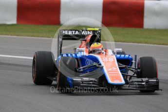 World © Octane Photographic Ltd. Manor Racing MRT05 – Rio Haryanto. Friday 10th June 2016, F1 Canadian GP Practice 1, Circuit Gilles Villeneuve, Montreal, Canada. Digital Ref : 1586LB1D0047